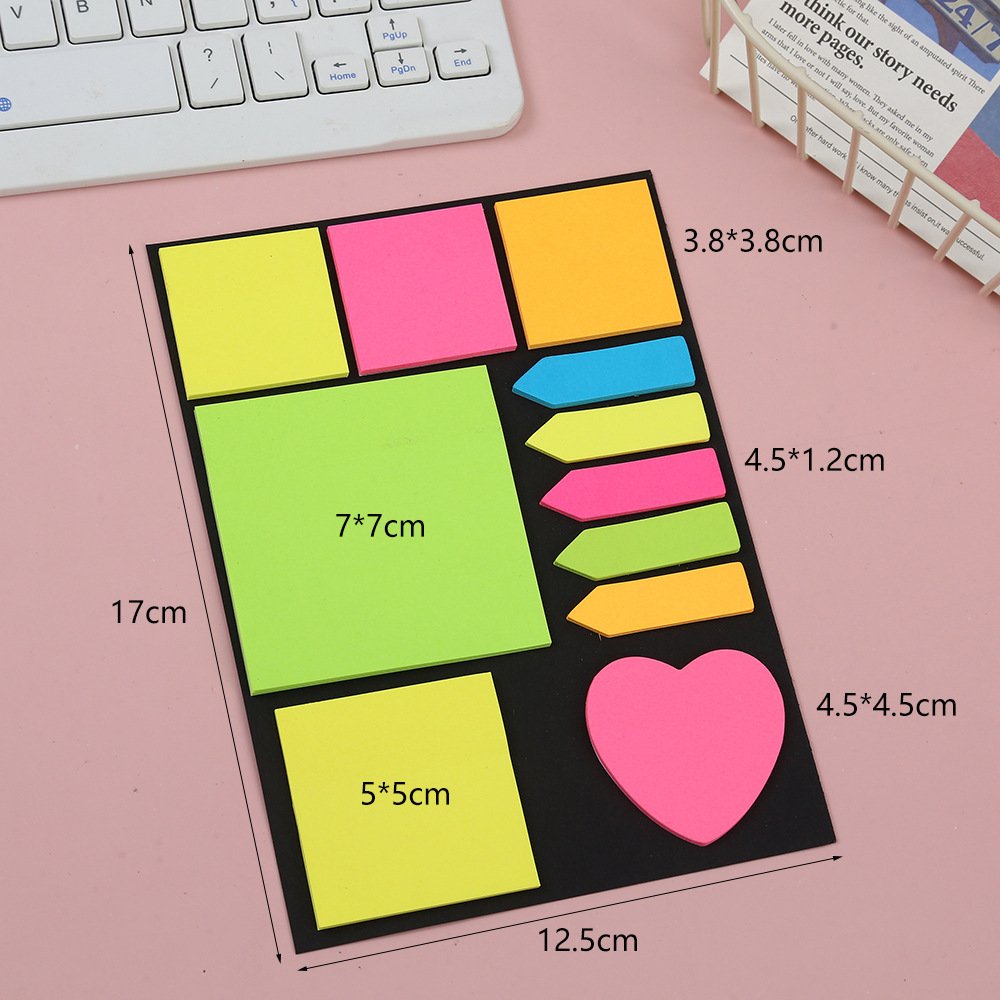 Office Teaching Stationery Can Replace Notebook Creative Fluorescent Combination Convenience Sticky Note Wholesale