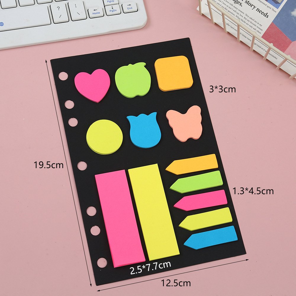 Office Teaching Stationery Can Replace Notebook Creative Fluorescent Combination Convenience Sticky Note Wholesale