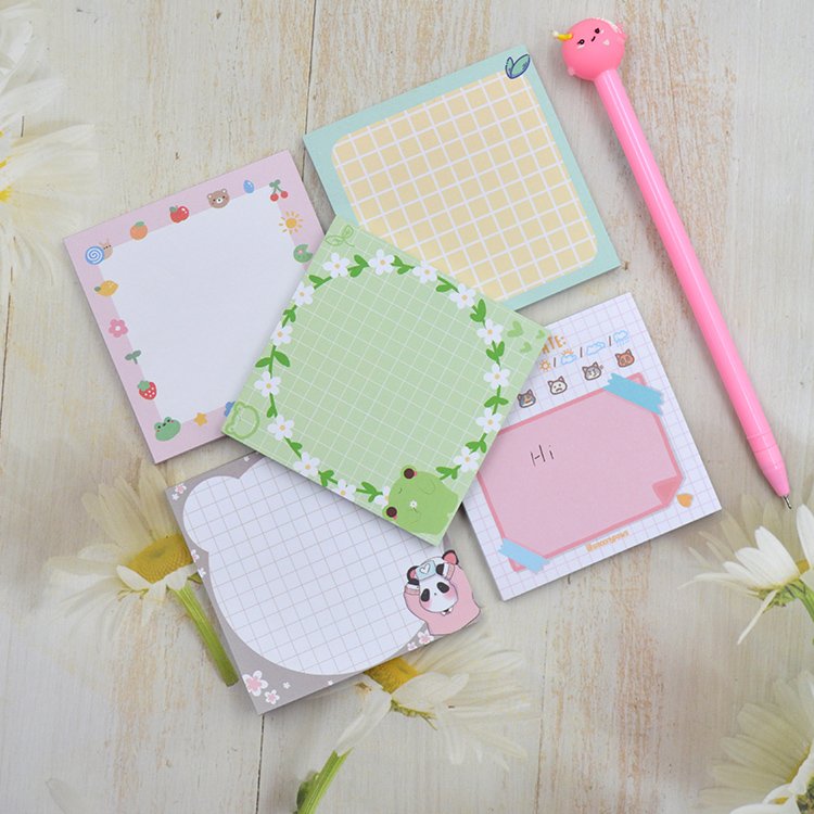 Manufacturer Customized Note Pad Custom Waterproof Note Sticky Notes Stickers Memopad For Student