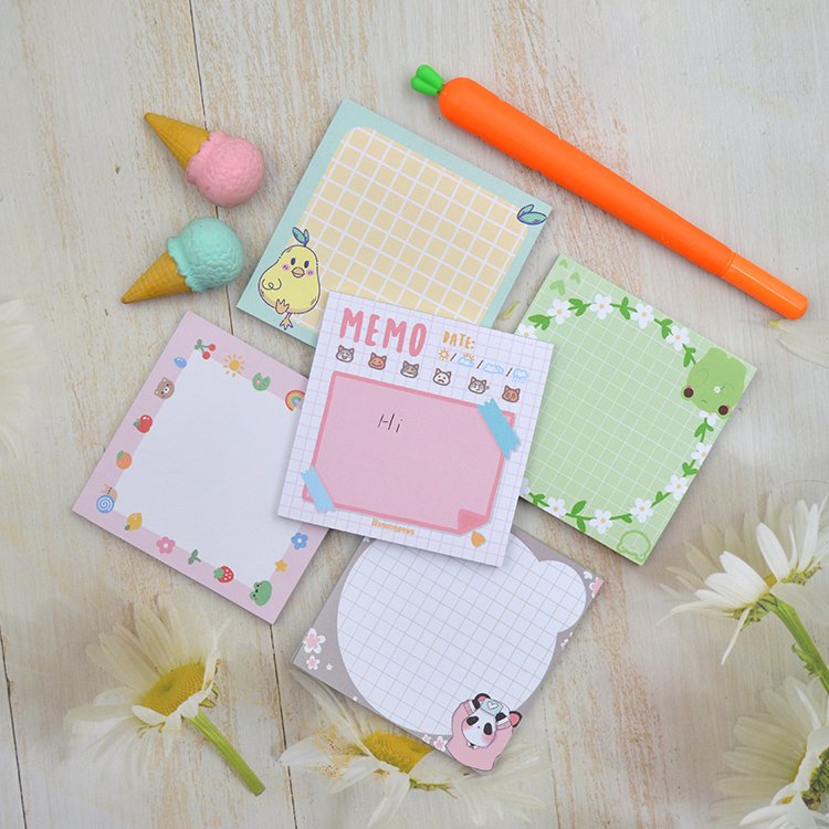 Manufacturer Customized Note Pad Custom Waterproof Note Sticky Notes Stickers Memopad For Student