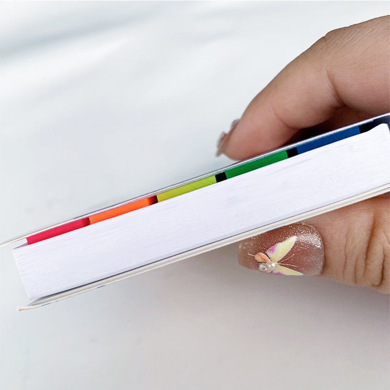 Custom Logo Printed Cover Memo Pad Promotional Office Pocket Sticky Note Set Wholesale Stationery Tear-Off Sticky Notes