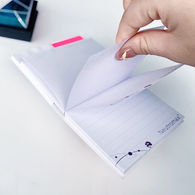 Custom Logo Printed Cover Memo Pad Promotional Office Pocket Sticky Note Set Wholesale Stationery Tear-Off Sticky Notes