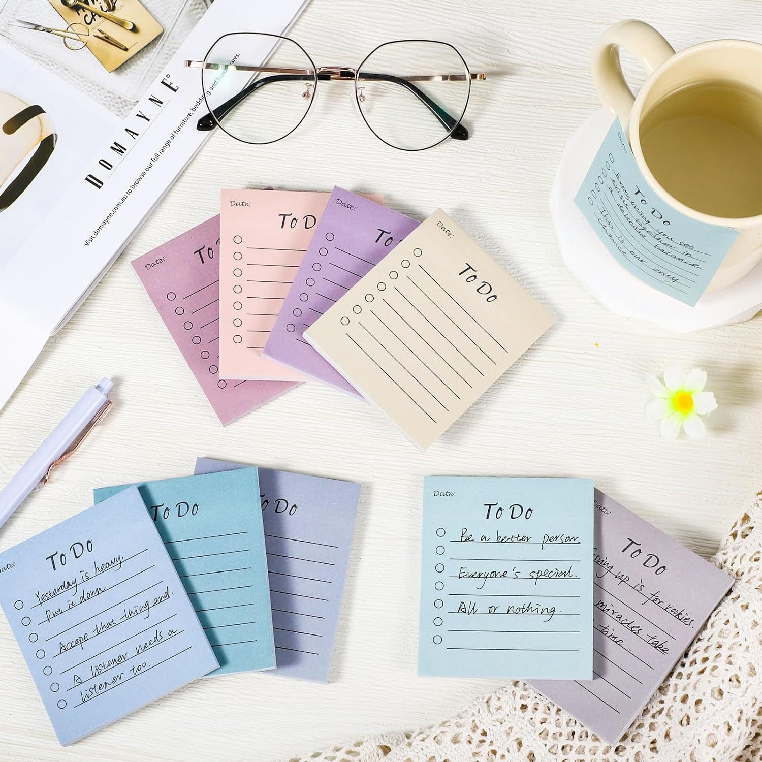 Wholesale Your Own Design High Quality Factory Price Die Cut Gradient Kids Hand-made Sticky Notes Logo Custom Notepad Printing