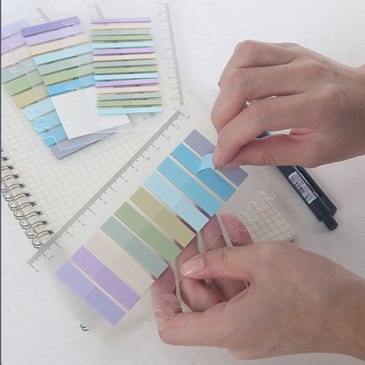 Index tabs New multi colors sticky Transparent pet index tabs Office pastel bookmark stationery sticky note