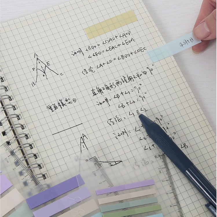 Index tabs New multi colors sticky Transparent pet index tabs Office pastel bookmark stationery sticky note
