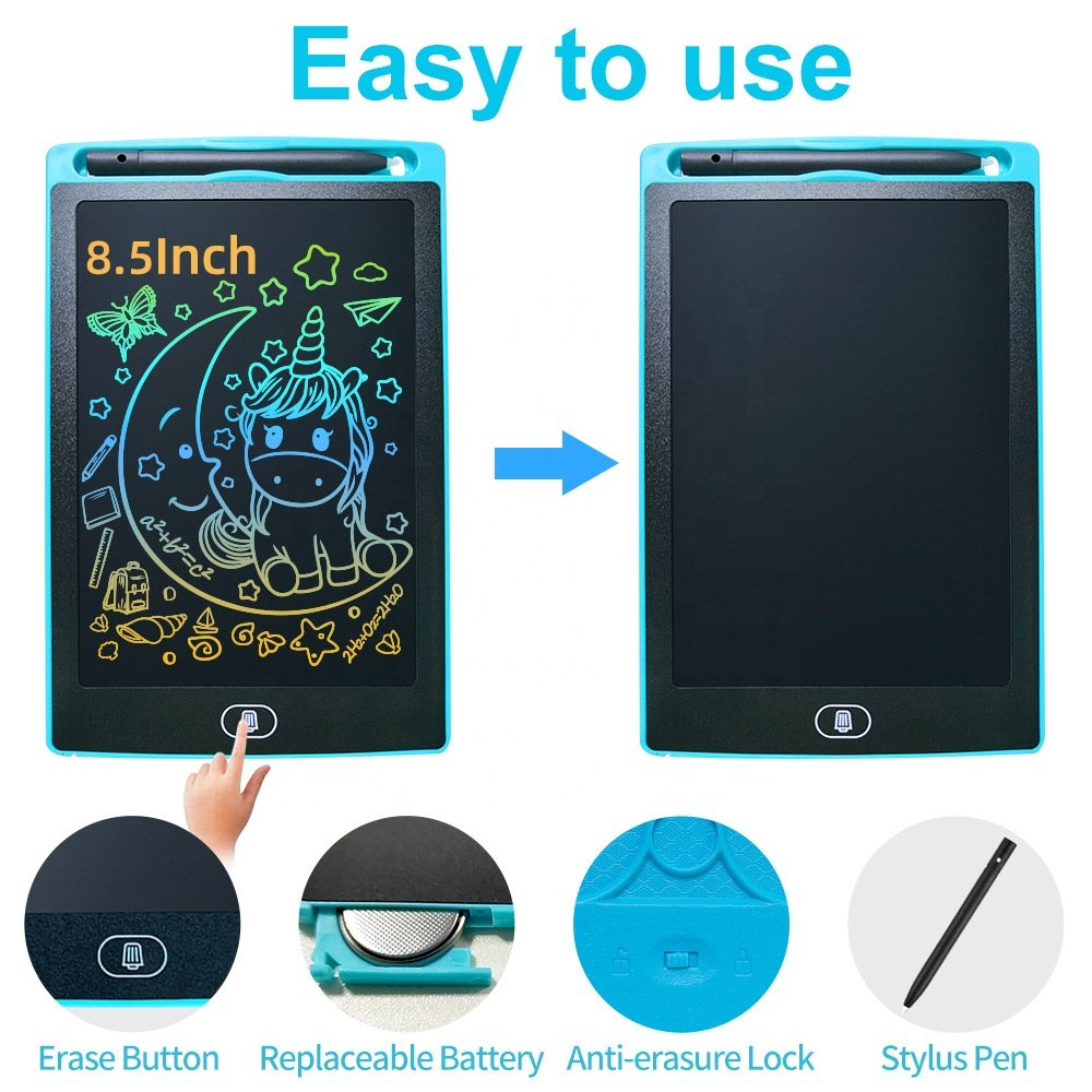 Trending Products 2025 New Arrival Lcd Writing Tablet Color Drawing Board For Kids Lcd Writing Tablet 8.5 12 Lcd Writing Tablet