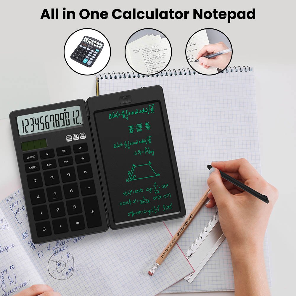 Newyes Customized Portable 6.5 inch Digital Calculator Writing Tablet LCD Drawing Board with Calculator for Office Using