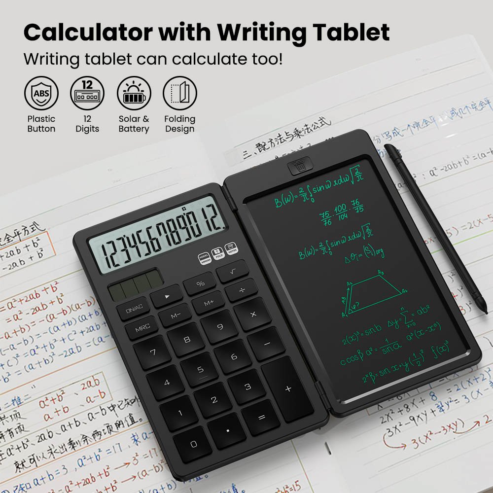 Newyes OEM Portable Mini Calculator 6.5 Inch LCD Writing Tablet Folding Calculator Digital Drawing Pad Digital Writing Tablet
