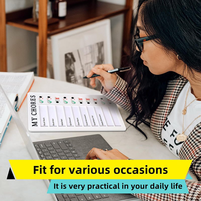 Bview Art Task Board Reusable Removable Message Planner Board For Children's Home