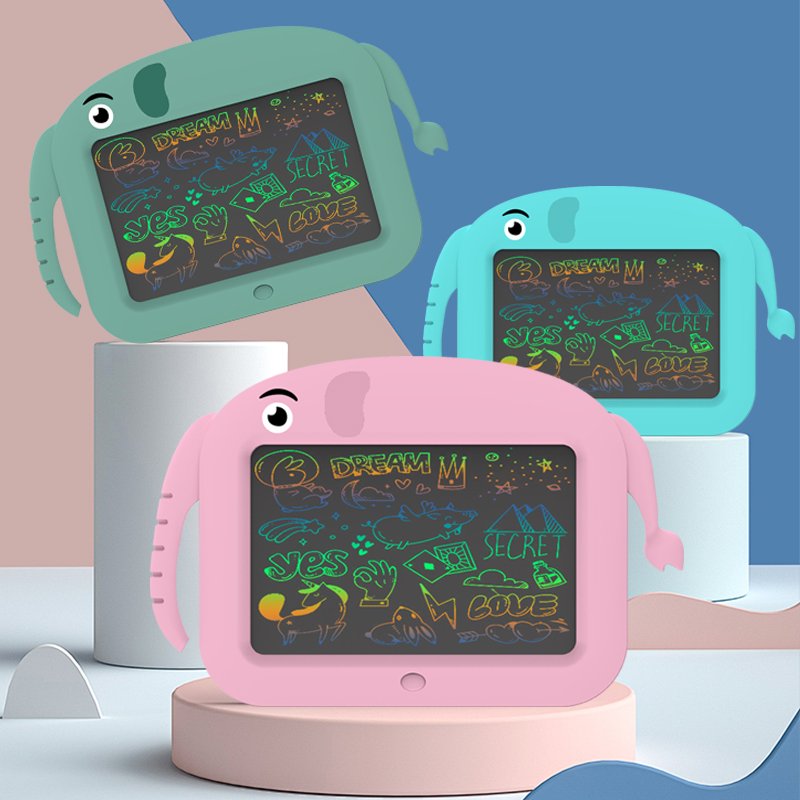 11'' Elephants LCD Kids pad Children's Cartoon Animals LCD drawing board Erasable Electronic writing tablet