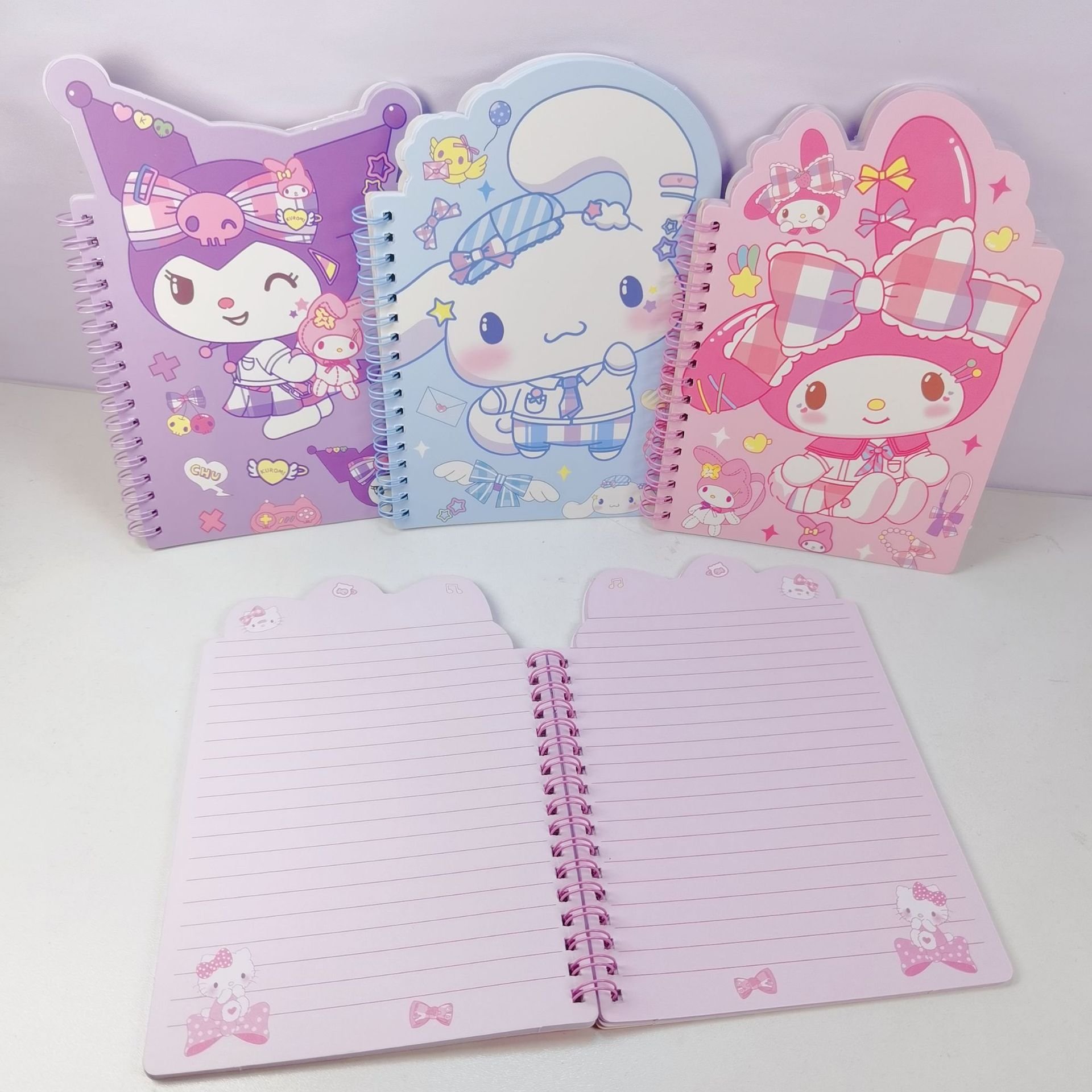 Stationery Kuromi Notebook, Cute KT note book, Cartoon anime Melody note pad