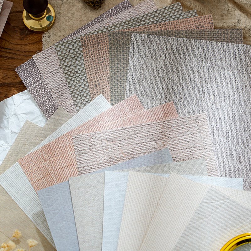 30pcs/pack Material paper as expected series embossed literary atmosphere handbook collage material