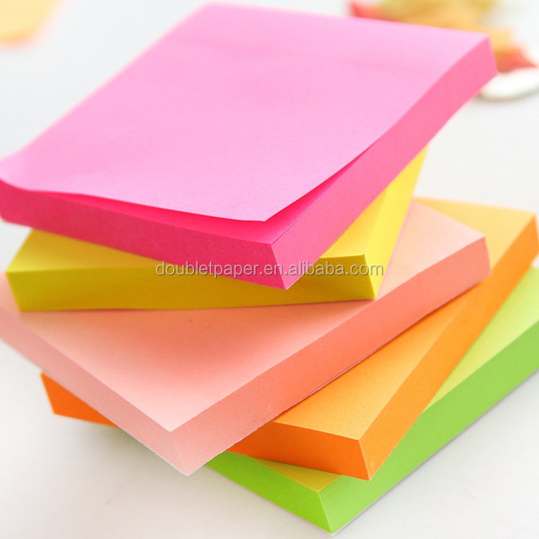 Hot Sale 3X3 100 Pages Poly Pack Sticky Notes Memo Pads