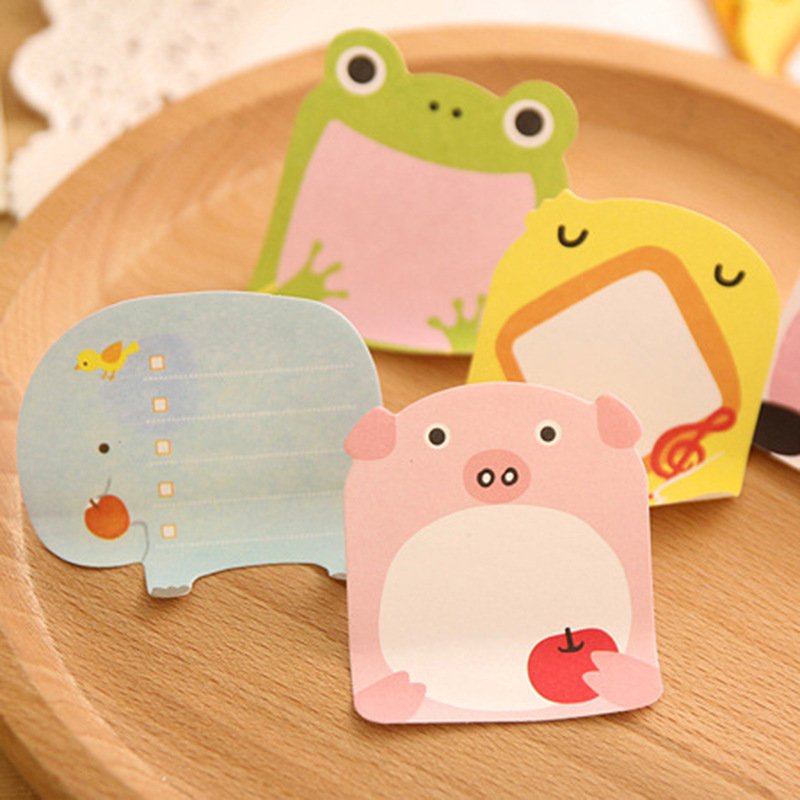 Cute cartoon shaped sticky notes for students, small prize notes, N times for office messages, notes, and notes wholesale