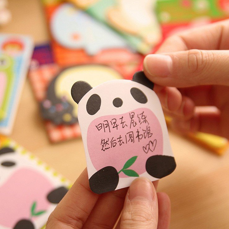 Cute cartoon shaped sticky notes for students, small prize notes, N times for office messages, notes, and notes wholesale