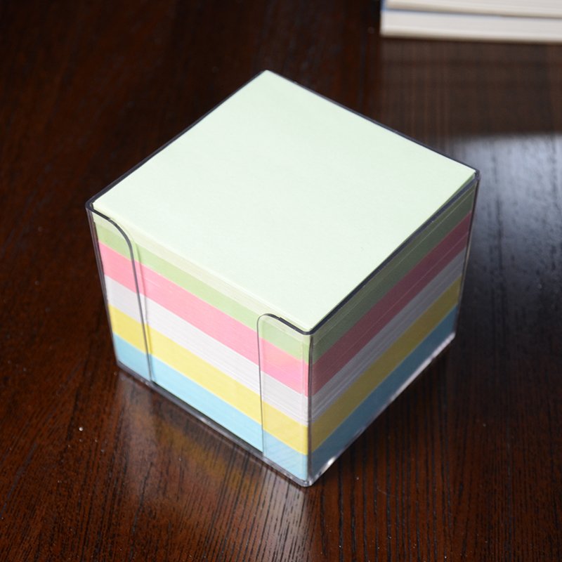 Manufacturer customized with logo and with plastic box memo pads paper cubes notepad paper note paper block memo cubes