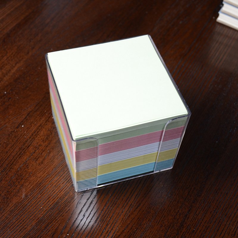 Manufacturer customized with logo and with plastic box memo pads paper cubes notepad paper note paper block memo cubes