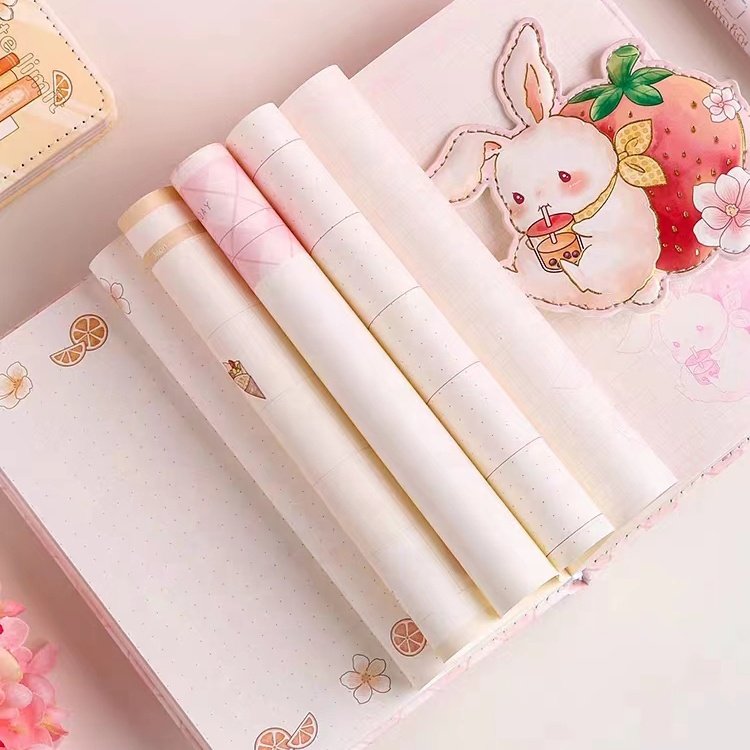 Lovely New Design Decorative Pattern Hardcover Stationery Cute Paper Notebooks Set For Students