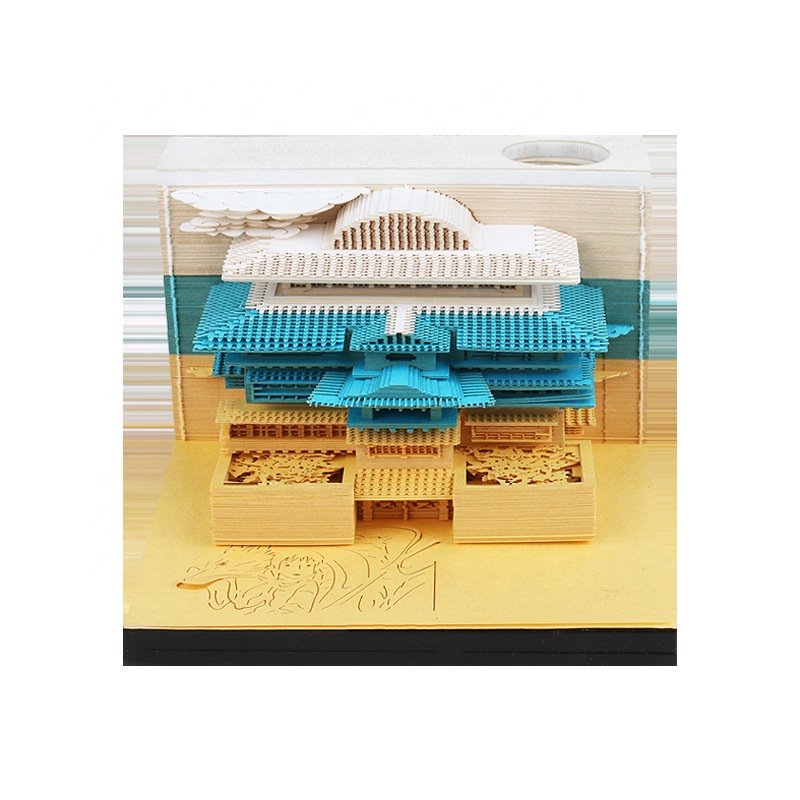 GuangAo Personalize Sticky Note Paper Notepad Castle 3D Notes Memo Pad