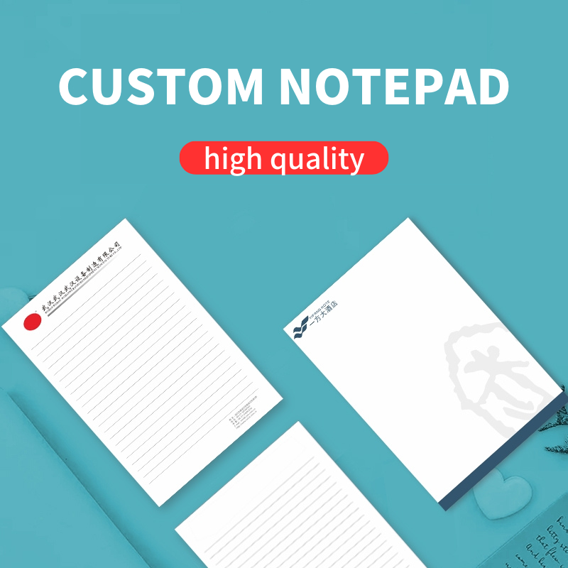 Custom Office Steno Stationery Legal A2 A5 Bank Note Refile Paper Memo Desk Pad Private Label Large Size Business Notepads