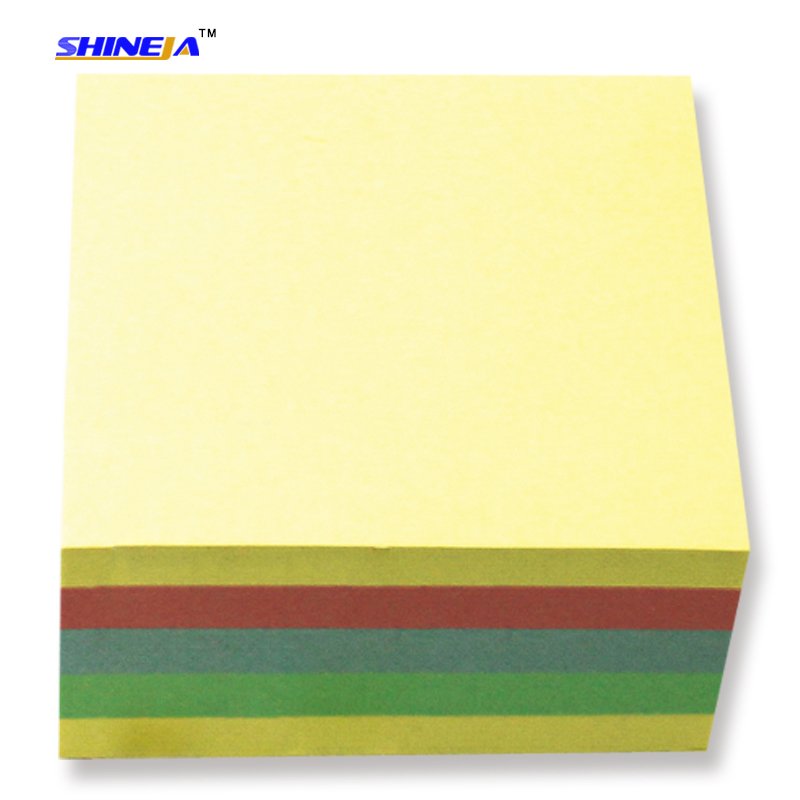 Wholesale good quality self-adhesive colorful sticky notes cube