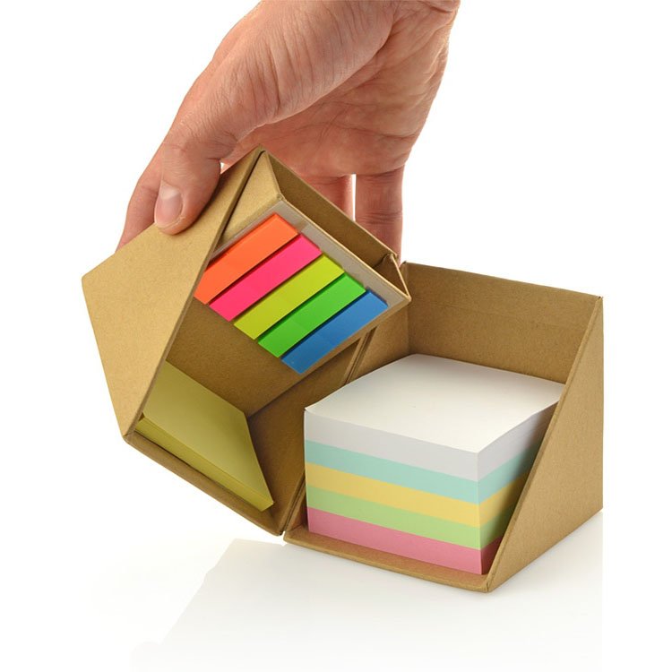 Eco Recycled Notebook With recycled Pen for stationary sticky note