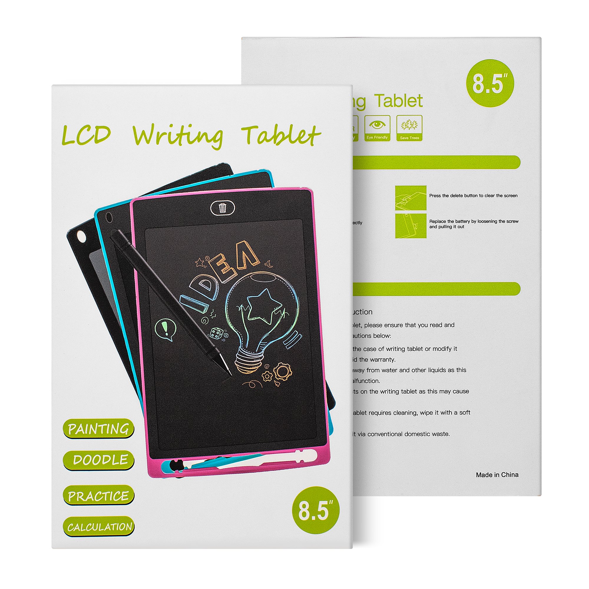 8.5 inch digital drawing board doodle board LCD Writing tablet write board colorful memo pad Birthday gifts