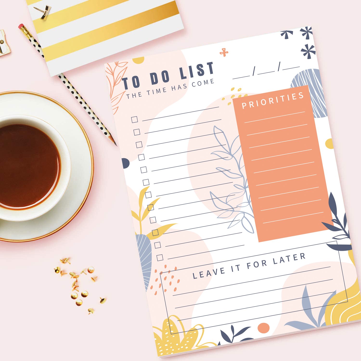 Myway custom daily to do list custom weekly planner notepad magnet memo note pad with magnetic back