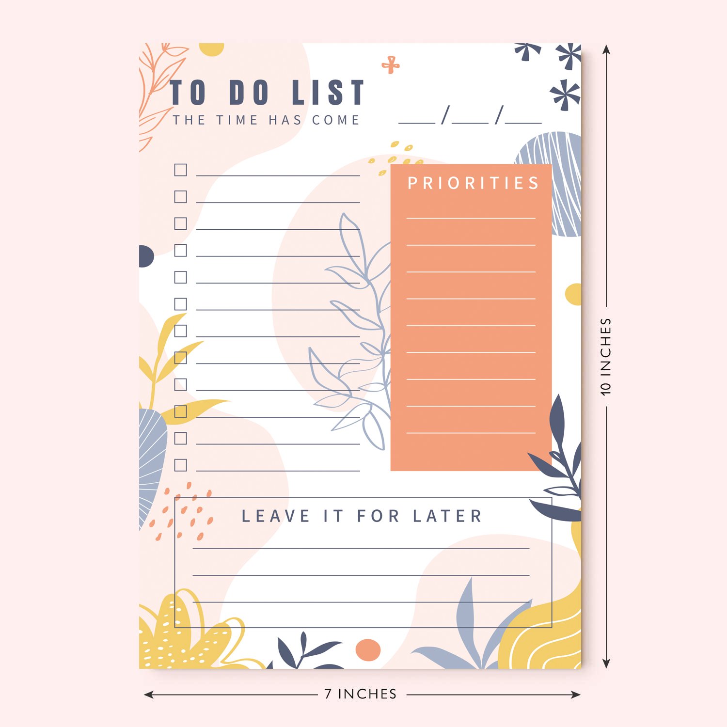 Myway custom daily to do list custom weekly planner notepad magnet memo note pad with magnetic back