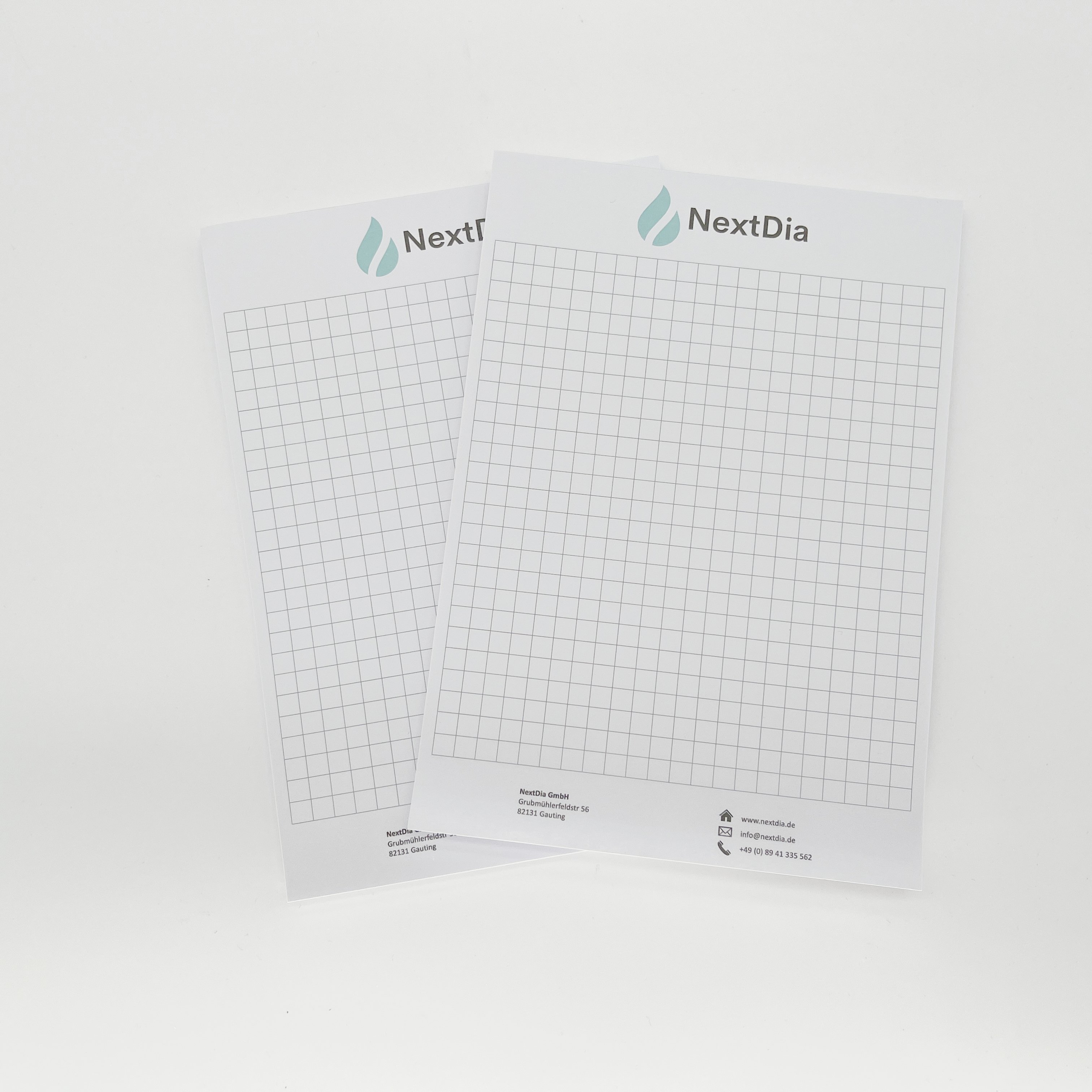Custom Logo Printed Loose Leaf a5 Memo Pad Grid Design Memo Pad Business 80gsm Paper Notepad