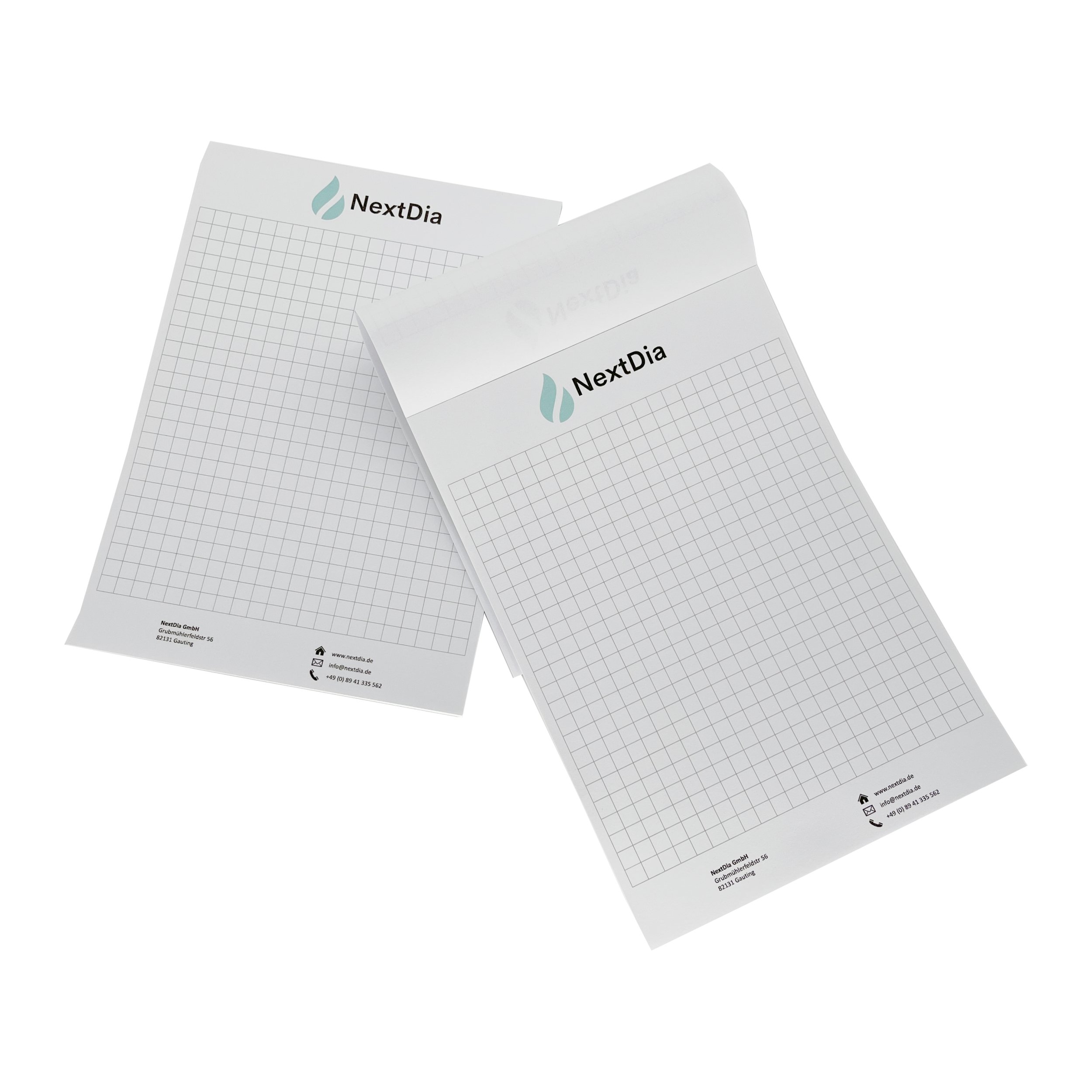 Custom Logo Printed Loose Leaf a5 Memo Pad Grid Design Memo Pad Business 80gsm Paper Notepad