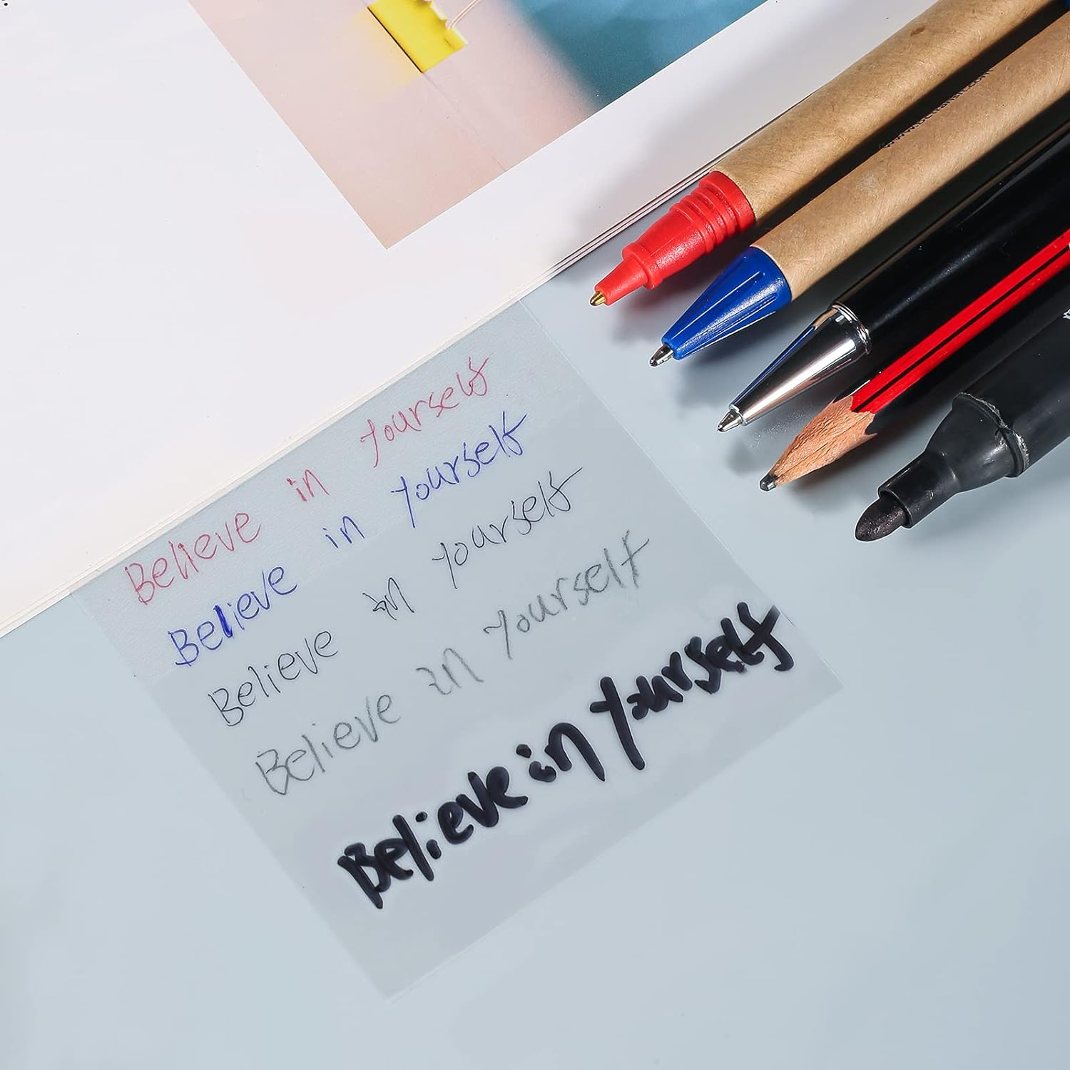 Wholesale Transparent Sticky Notes 3x3 Inch Waterproof Self-Adhesive Translucent Sticky Note Pads For Bible Study