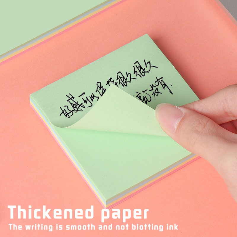Stationery School Supplies 127*76mm Colorful Paper Sticky Note Pad Custom 3*5 Inches Memo Pad Index Posted Sticky It Note Pad