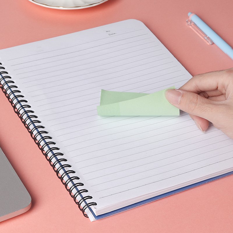 Stationery School Supplies 127*76mm Colorful Paper Sticky Note Pad Custom 3*5 Inches Memo Pad Index Posted Sticky It Note Pad