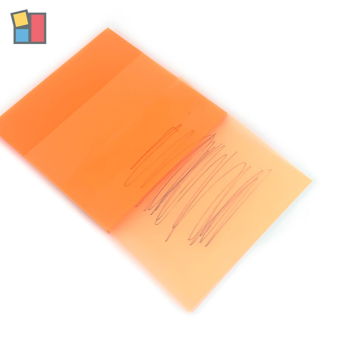 Custom PET transparent waterproof sticky note self adhesive orange transparent page school office supplies sticker memo pads