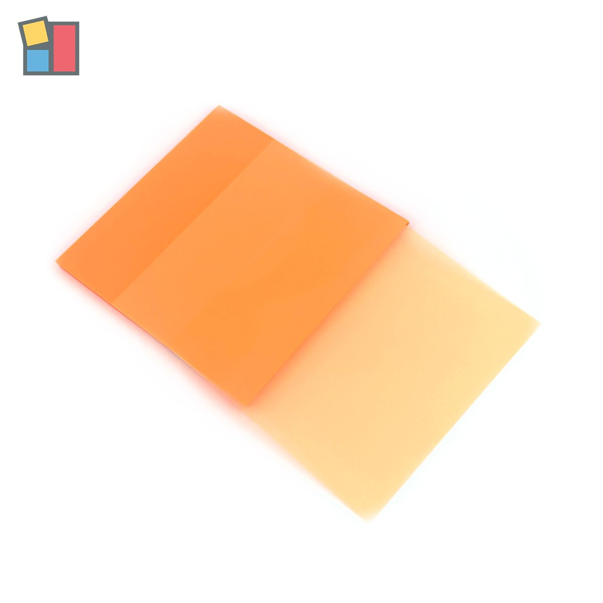 Custom PET transparent waterproof sticky note self adhesive orange transparent page school office supplies sticker memo pads