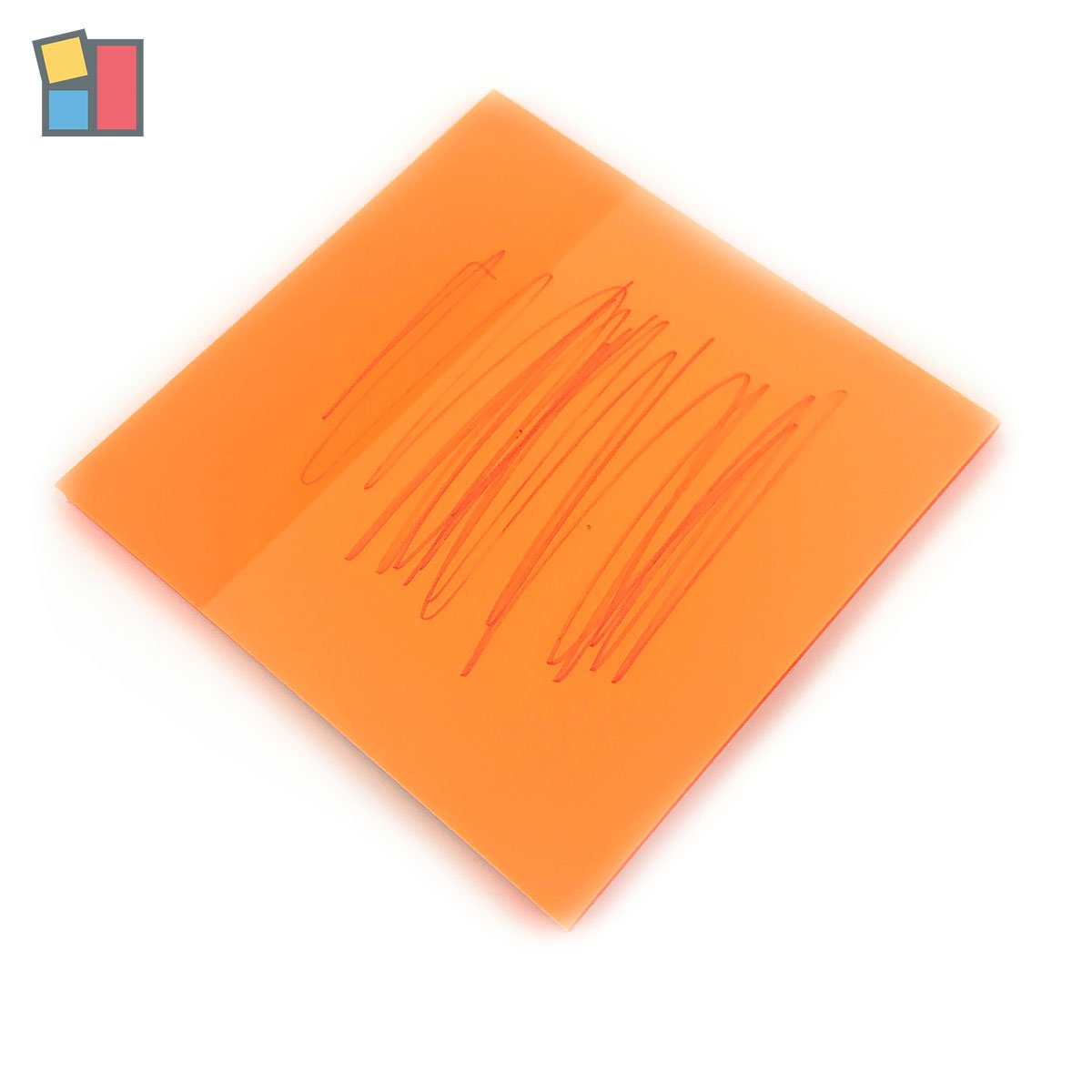 Custom PET transparent waterproof sticky note self adhesive orange transparent page school office supplies sticker memo pads