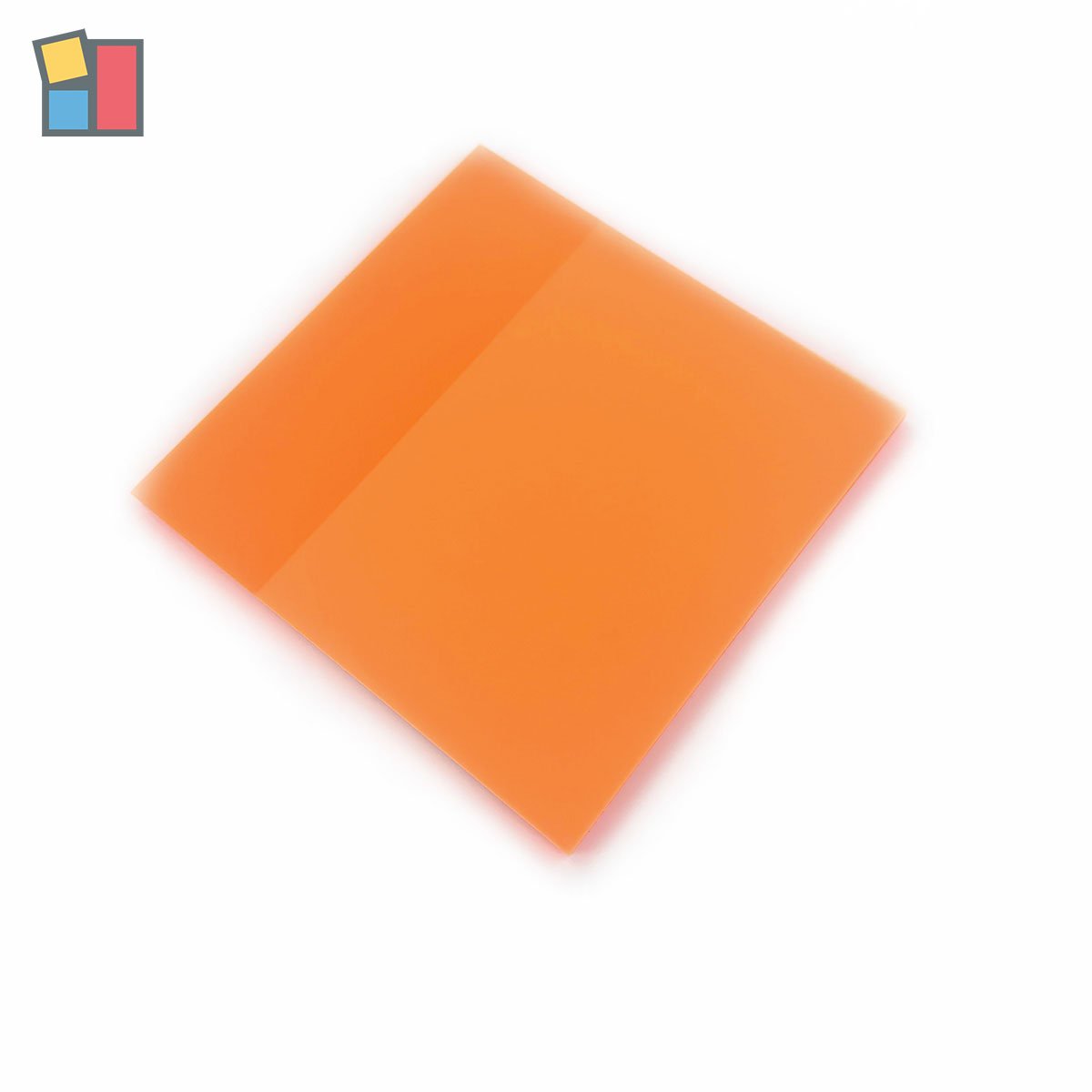 Custom PET transparent waterproof sticky note self adhesive orange transparent page school office supplies sticker memo pads