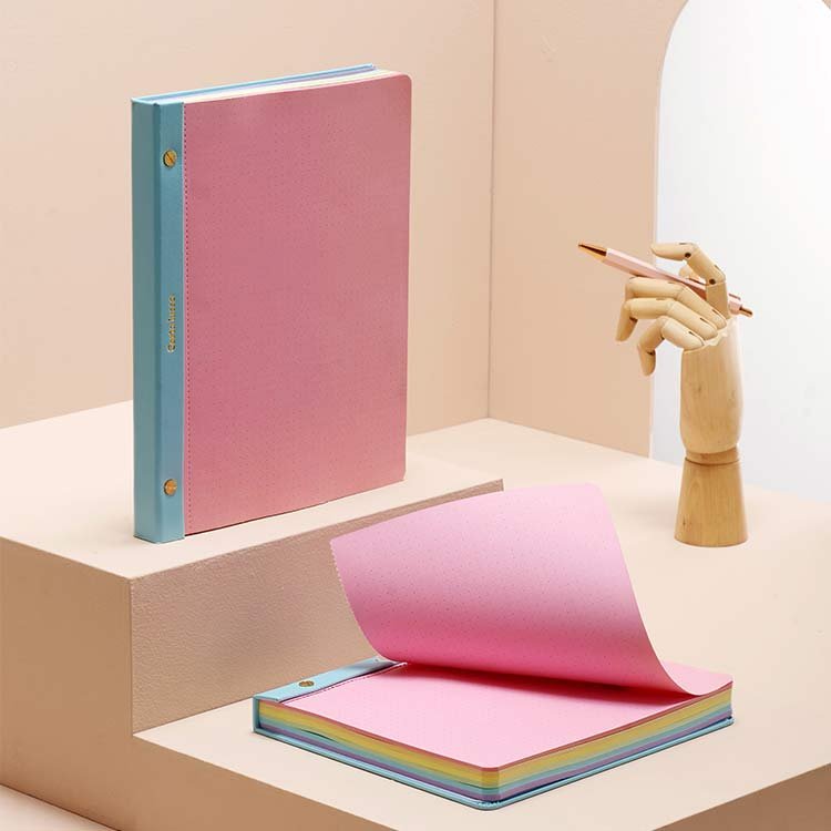 LABON Tear-Off 160gsm Business Gift Pu Leather Diary Custom Logo Printed Notepads Memo Pad For Reminders