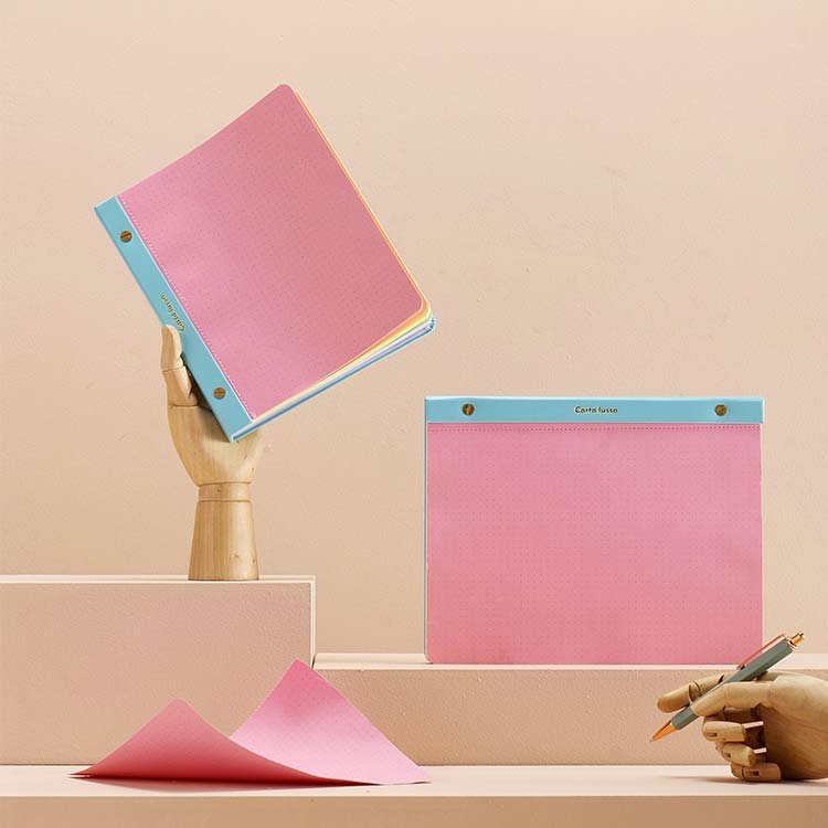 LABON Tear-Off 160gsm Business Gift Pu Leather Diary Custom Logo Printed Notepads Memo Pad For Reminders