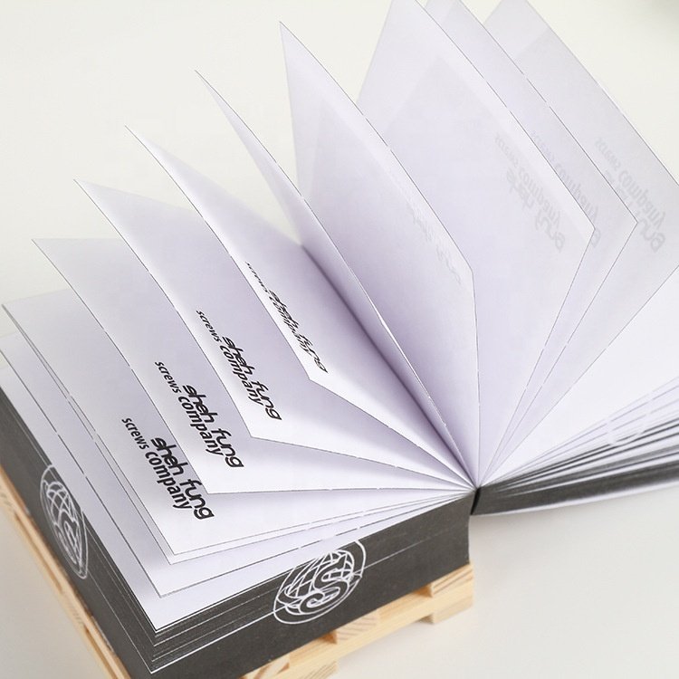 Custom Cube Logistics Wood Pallet Memo Pads Self-Adhesive Magnetic Loose Leaf Sticky Notes for Gift & Promotion