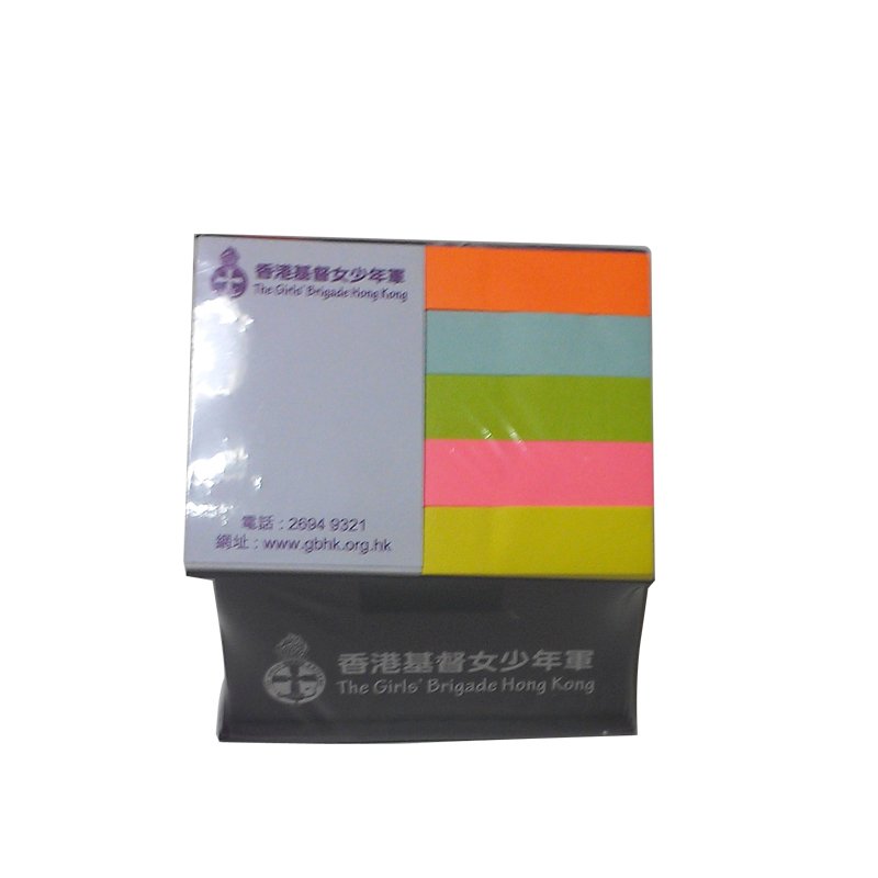 custom logo house shape memo pad sticky note holder