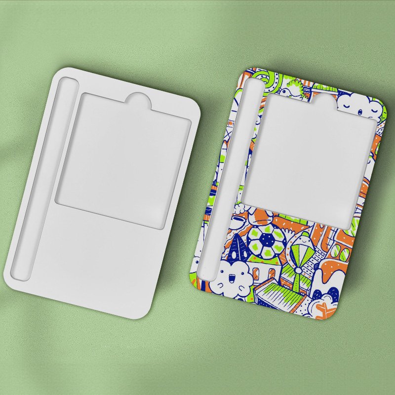 Factory supplier Single-sided White Sticky Note Tray Multiple Trays MDF Custom Sticky Notes Sublimation Note pad holder
