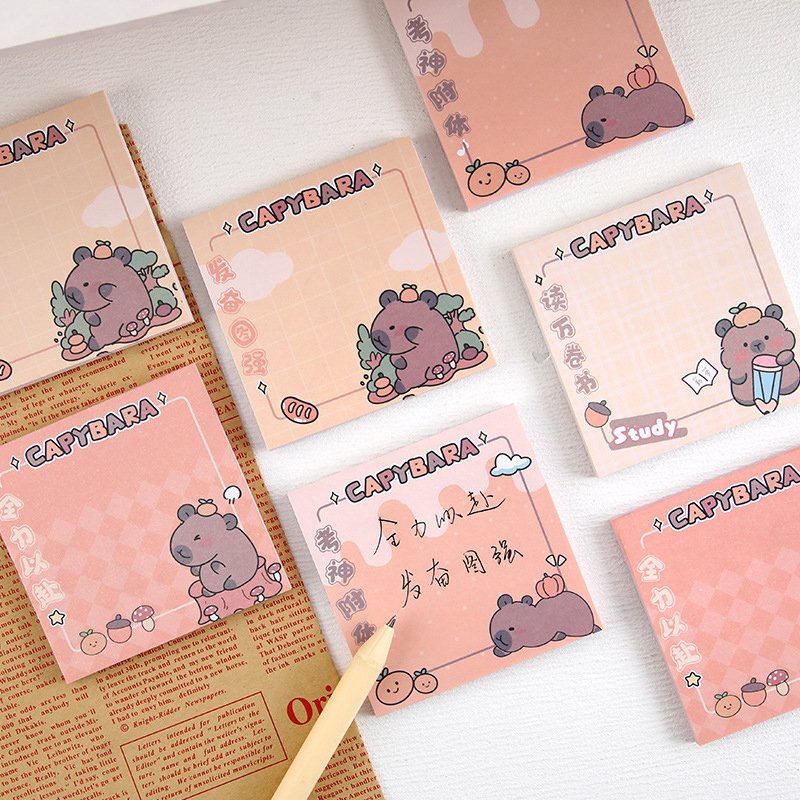Customized Promotional Weekly Planner Cute Design Notepad with Backing card