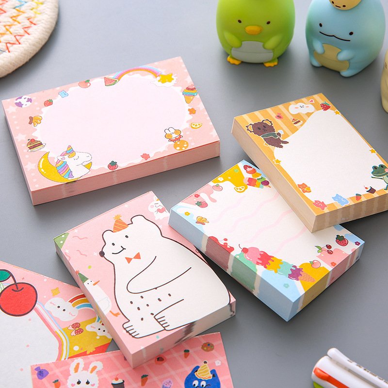 Customized Promotional Weekly Planner Cute Design Notepad with Backing card