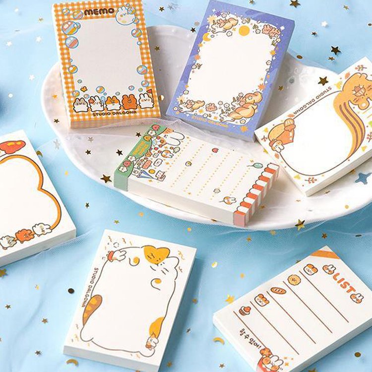 New Style Custom Logo Printing To Do List Daily Planner Multicolour Creative Cute Sticky Notes Kawaii Memopad