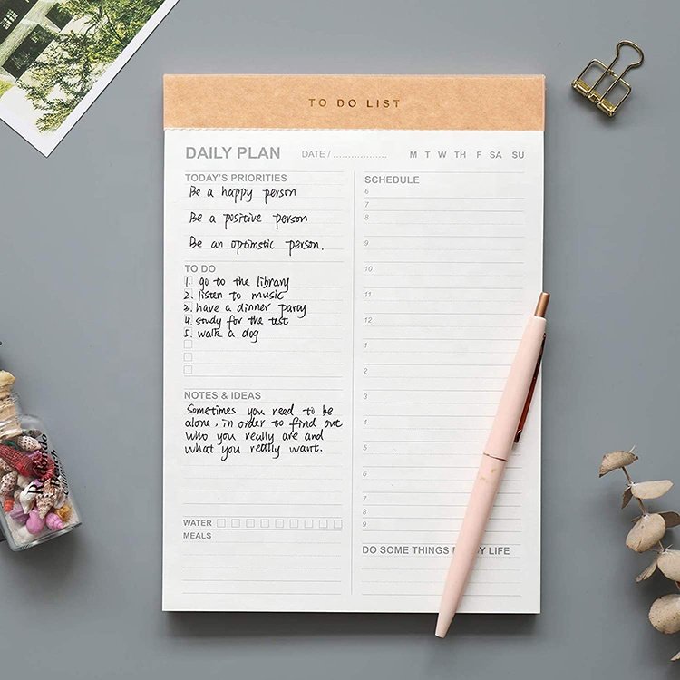 Daily to Do List Notepad with Tear-Off Planning Sheets,5.8*8.2 Magnetic Planner Checklist Organizing Memo Pad for Reminders
