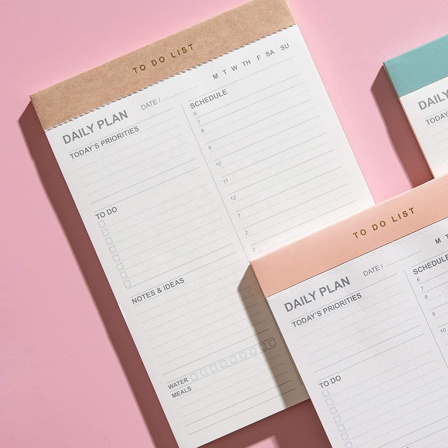 Daily to Do List Notepad with Tear-Off Planning Sheets,5.8*8.2 Magnetic Planner Checklist Organizing Memo Pad for Reminders