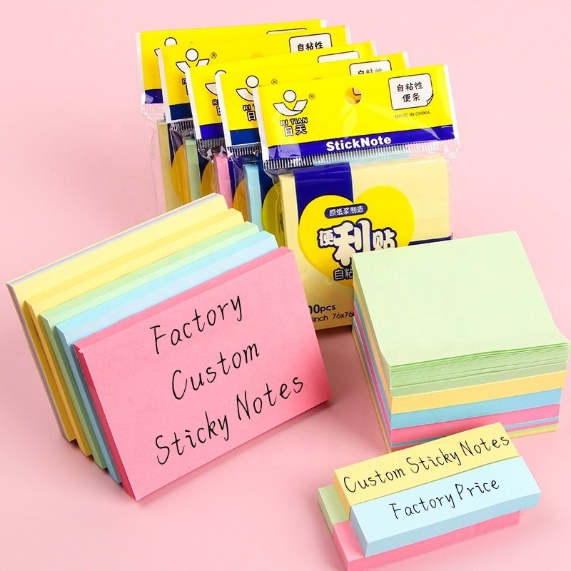 Chinese Factory Cheap Sticky Notes Custom Shape Cute Notepad For Student Stationery Memo Pads Wholesale Price Office Supplies