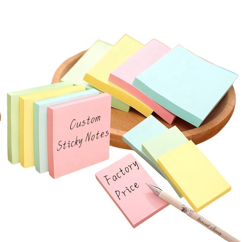 Chinese Factory Cheap Sticky Notes Custom Shape Cute Notepad For Student Stationery Memo Pads Wholesale Price Office Supplies